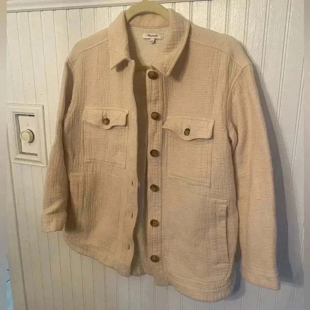 Madewell Waffleback Branner Shirt Jacket size XS